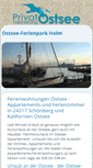 Mobile Screenshot of privatvermietung-ostsee.de